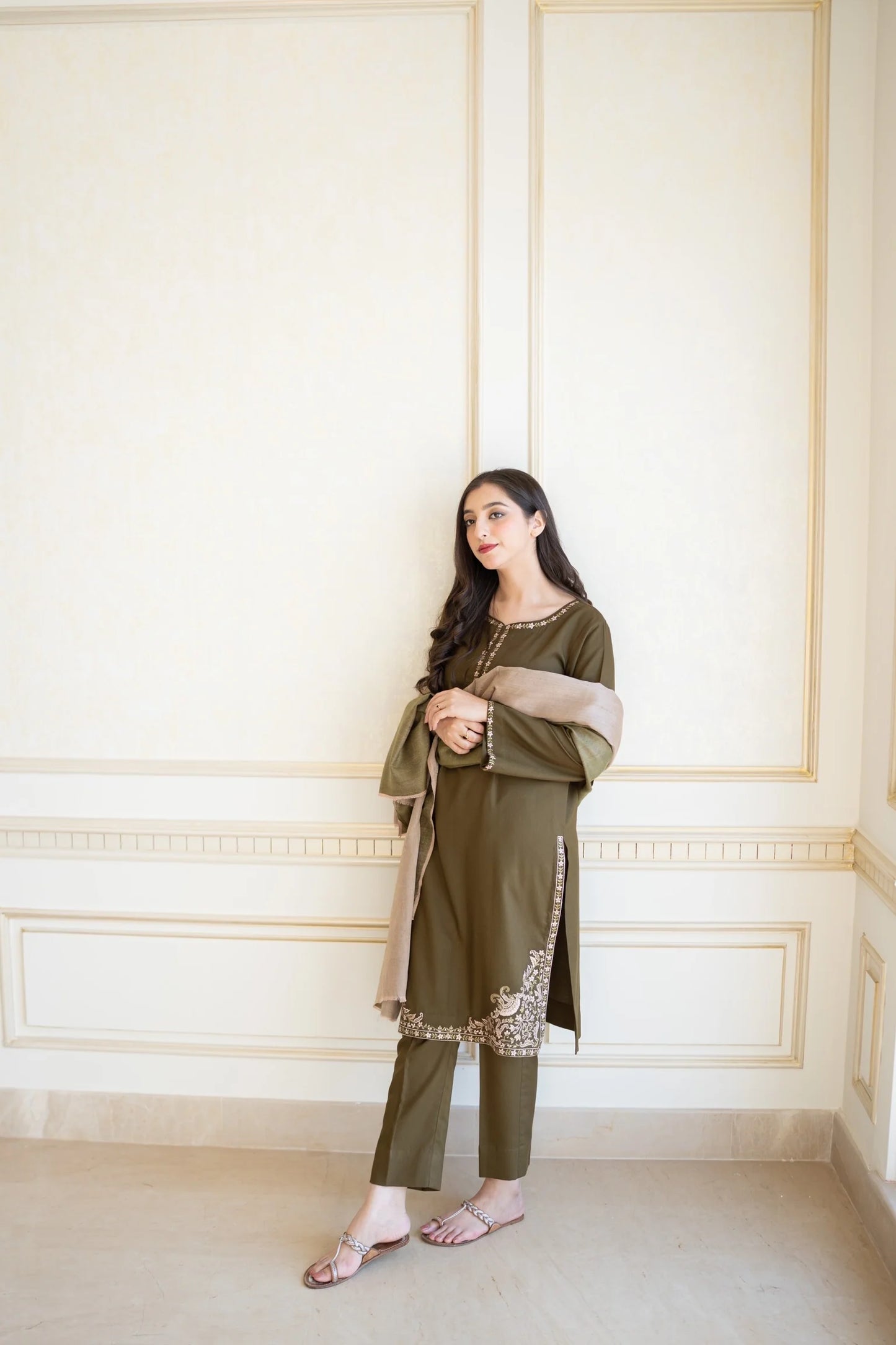 ASLING -UNSTITCHED 3PC AIR-JET DHANAK EMBROIDED COLLECTION BS1012