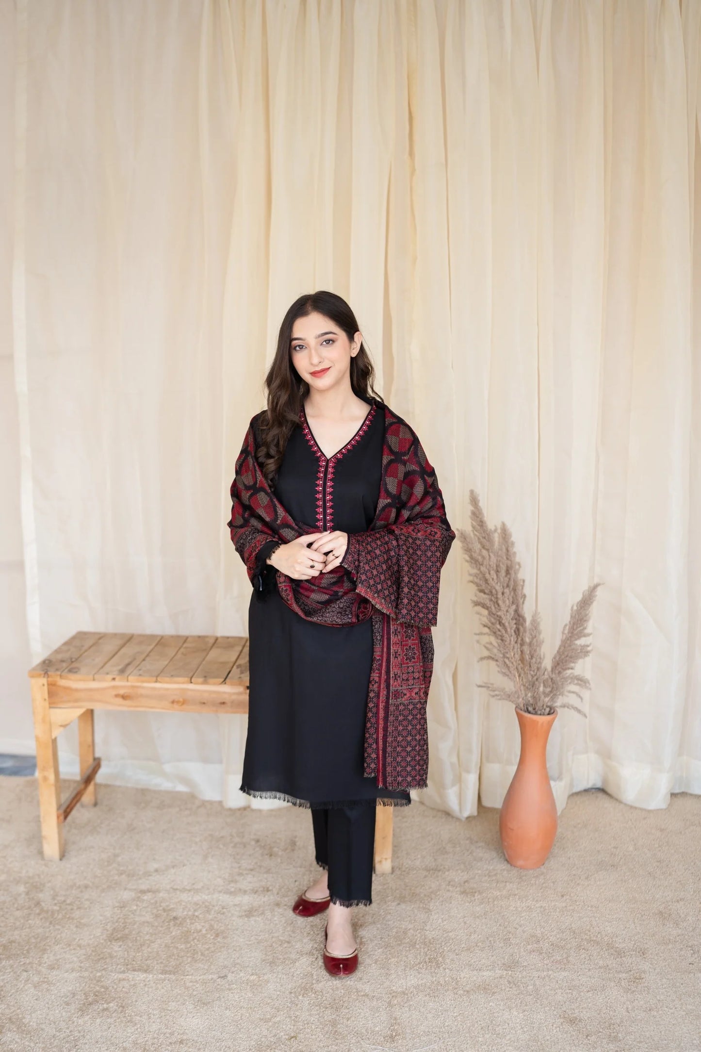 ASLING -UNSTITCHED 3PC AIR-JET DHANAK EMBROIDED COLLECTION BS1010