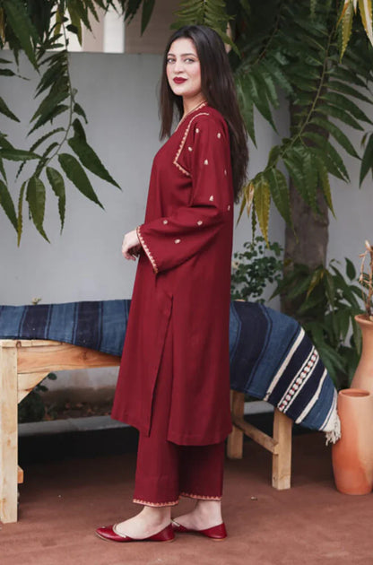 ASLING -UNSTITCHED 3PC AIR-JET DHANAK EMBROIDED COLLECTION BS1011