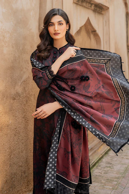 Baroque Unstitched 3pc= Digital Printed Khaddar Collection BS1005