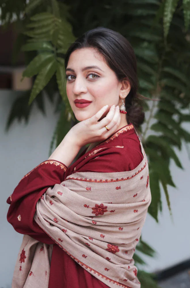 ASLING -UNSTITCHED 3PC AIR-JET DHANAK EMBROIDED COLLECTION BS1009