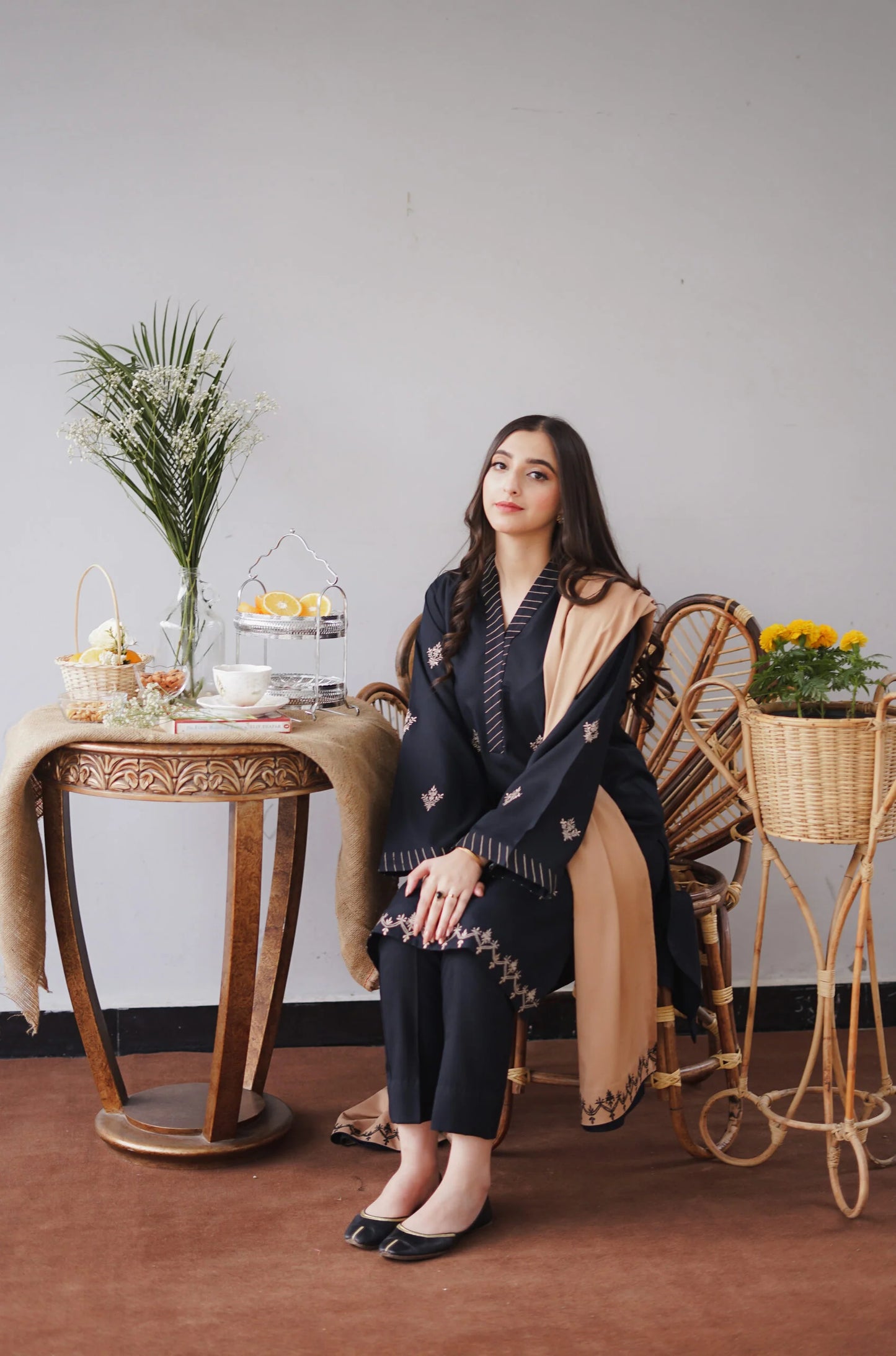 ASLING -UNSTITCHED 3PC AIR-JET DHANAK EMBROIDED COLLECTION BS1013