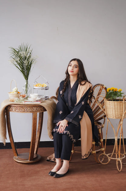 ASLING -UNSTITCHED 3PC AIR-JET DHANAK EMBROIDED COLLECTION BS1013